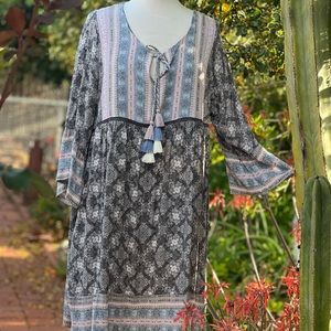KNOX ROSE boho dress, 1XL-XXL. Cute for a cover up, too.